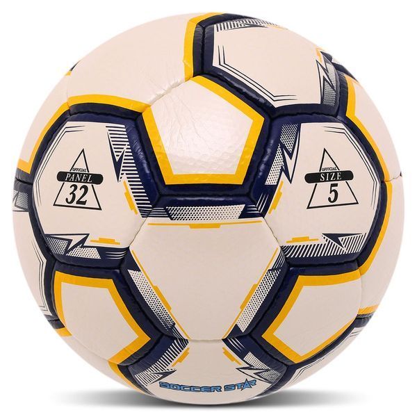 Мяч футбольный SOCCER STAR GOLF GRAIN размер 5 для тренировки на улице и в зале 2824916715 фото